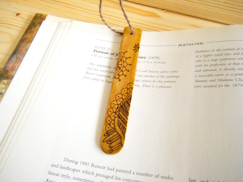 Word ink pause Bookmarks - hope Hill - ที่คั่นหนังสือ - ไม้ สีทอง