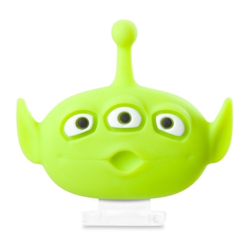 Lightning Cap Dust Plug-Three Eyed Alien-Toy Story - Phone Stands & Dust Plugs - Silicone Green