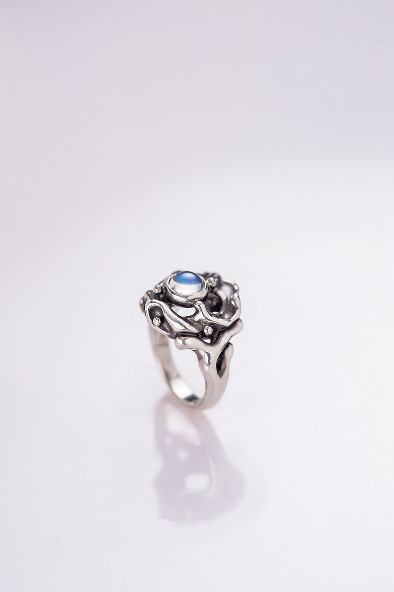 D.JeCa-海洋潘朵拉--"海波浪(小)" - 戒指 - 寶石 藍色