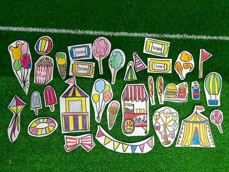 Our childhood | Stickers group - Stickers - Paper Green