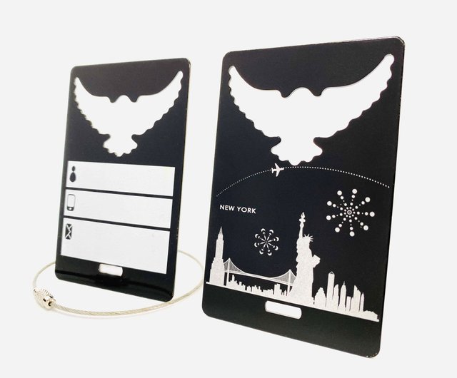 World Luggage Tag Opener_Sky Line_ New York_2 colors荷札付箋 World Luggage Tag Opener_Sky Line_ New York_2 colors荷札付箋