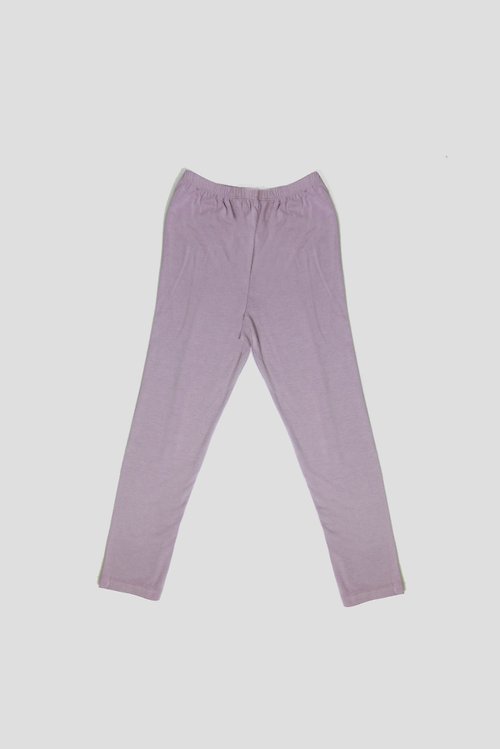 紫藕色柔软长棉裤