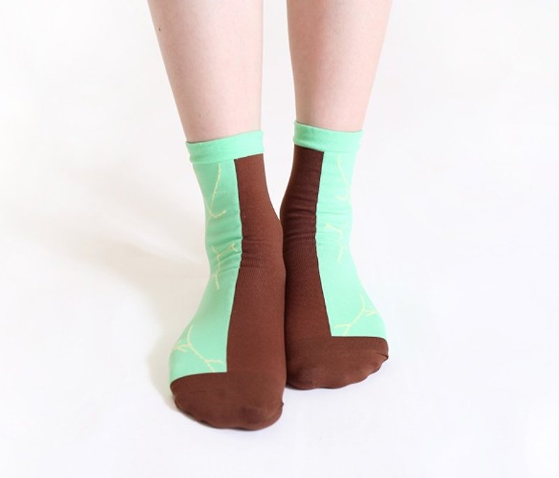 +10・10 more｜Stretch gymnastics 3/4 socks - Socks - Other Materials 