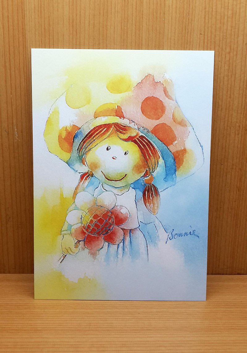 Bonnie painted figures Postcards - การ์ด/โปสการ์ด - กระดาษ 