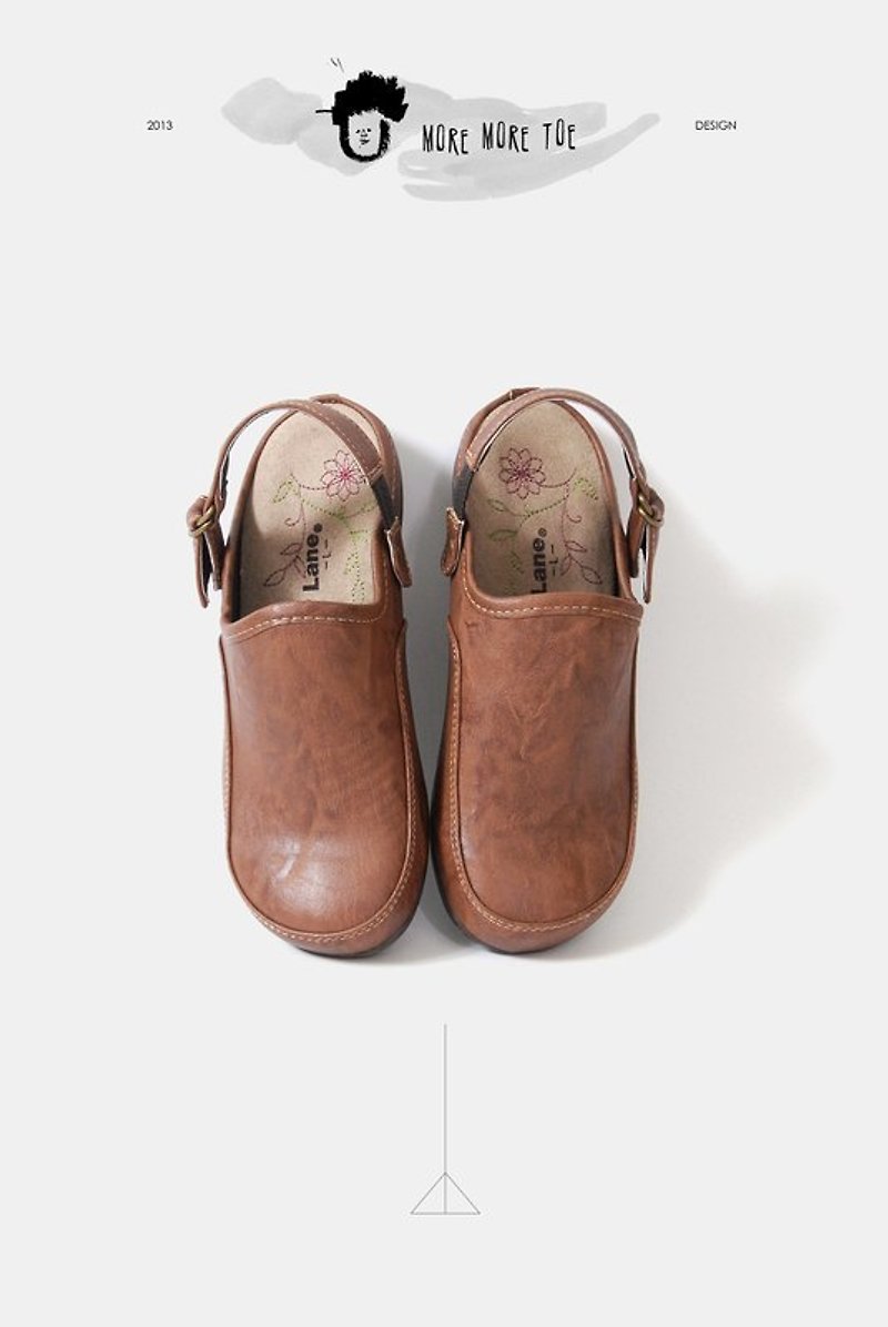│0005│好舒服好俐落好好穿無負擔2 ways涼拖（最後一雙 - Women's Casual Shoes - Other Materials Brown