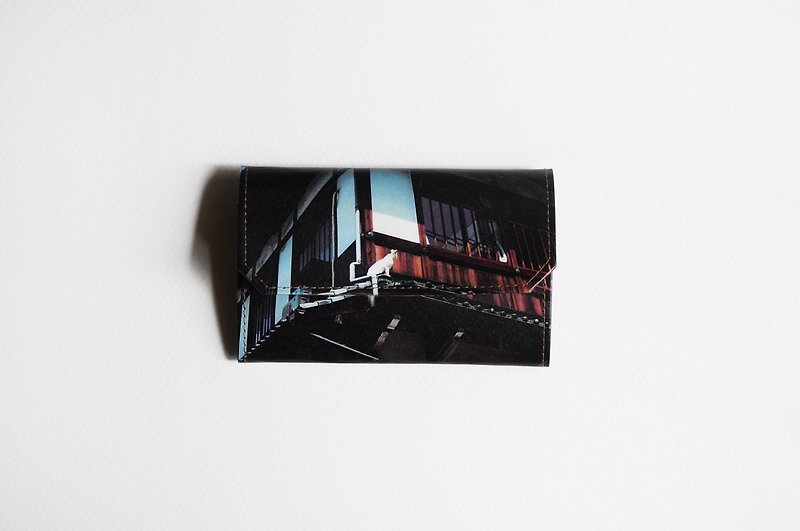 小紙包/卡片零錢包 -貓 Kyoto - 零錢包/小錢包 - 紙 黑色
