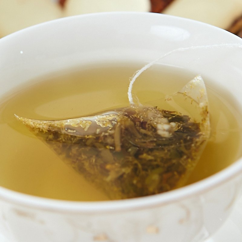 洋甘菊香柚綠茶(8入/袋)│三角立體茶包‧花草茶的能量補給
