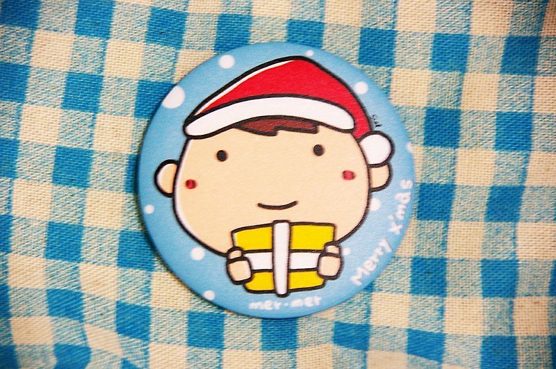 Santa Claus badge/magnet - Badges & Pins - Other Metals Blue