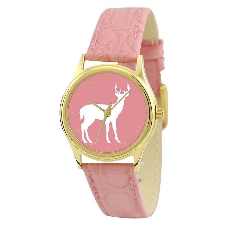LADIES 'reindeer silhouette watches - Other - Other Metals Pink