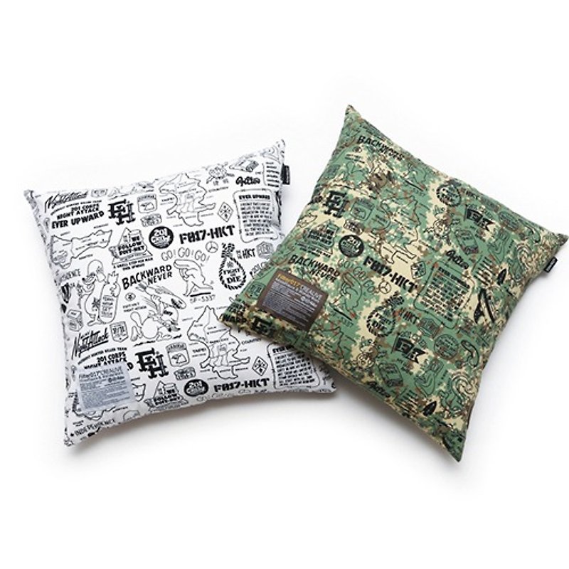 Filter017 Pillow HKT Graphics Pattern Pillow Hunting Squad - Pillows & Cushions - Other Materials White