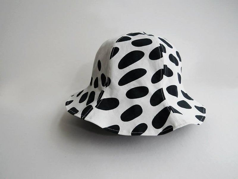 黑雨漁夫帽<中性-雙面> - 帽子 - 其他材質 白色