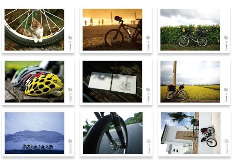 台湾ポストカード[サイクル寿命シリーズ] 9の合計の島の周り‧自転車旅行 - カード・はがき - 紙 