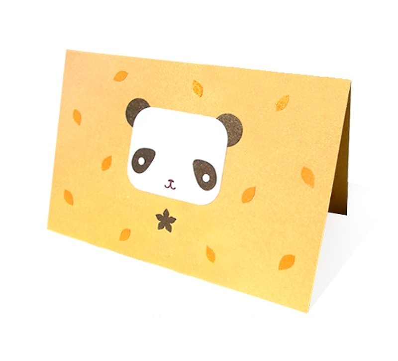 Handmade card _ cute panda... universal card, birthday card - การ์ด/โปสการ์ด - กระดาษ สีน้ำเงิน