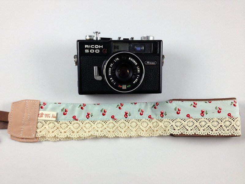 Hand-made monocular. Similar monocular decompression camera strap. Camera strap---lace cherry - ขาตั้งกล้อง - วัสดุอื่นๆ สีน้ำเงิน