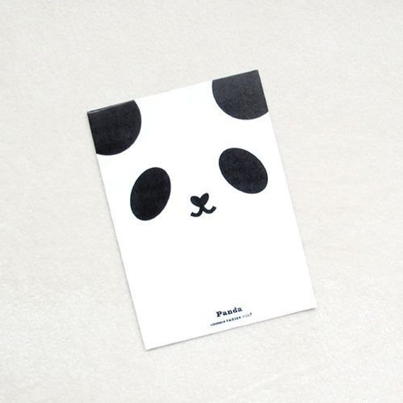 1212玩樂設計 逗趣 明信片-哈囉!熊貓 - 心意卡/卡片 - 其他材質 白色