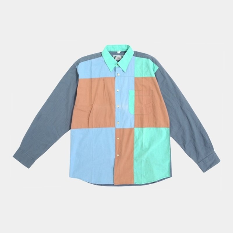 │moderato│明るい性格のカラーステッチのコットンシャツヴィンテージギフト│森レトロ。ガールフレンドとユニークなアート - シャツ・ブラウス - その他の素材 多色