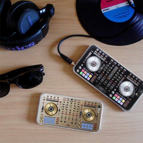HeadphoneDog耳機狗設計 情人款太空DJ 手機殼(一組2入)