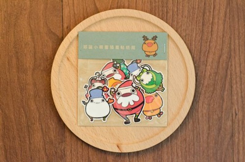 聖誕節精靈●防水貼紙 - 貼紙 - 紙 紅色
