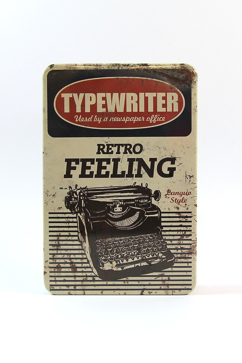 SUSS- retro style high texture industrial metal blank notebook (Vintage typewriter) - Spot free transport - สมุดบันทึก/สมุดปฏิทิน - โลหะ 