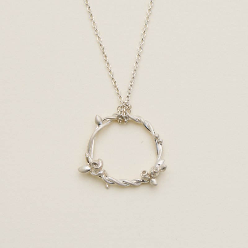 Mini Laurels Necklace - Necklaces - Sterling Silver Silver