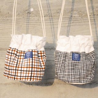 :: ::背バケットバッグ前髪ツリー_格子です（限定東京段落）