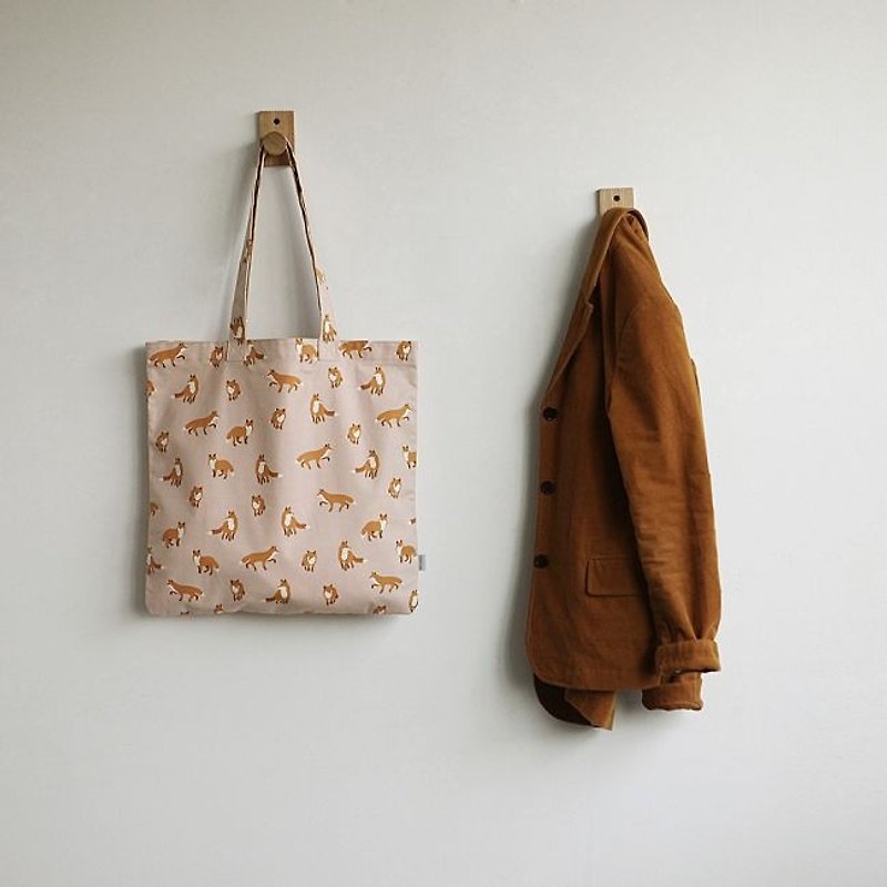 Dailylike 北歐風環保包手提袋-06 狐狸,E2D36151 - 手袋/手提袋 - 其他材質 粉紅色