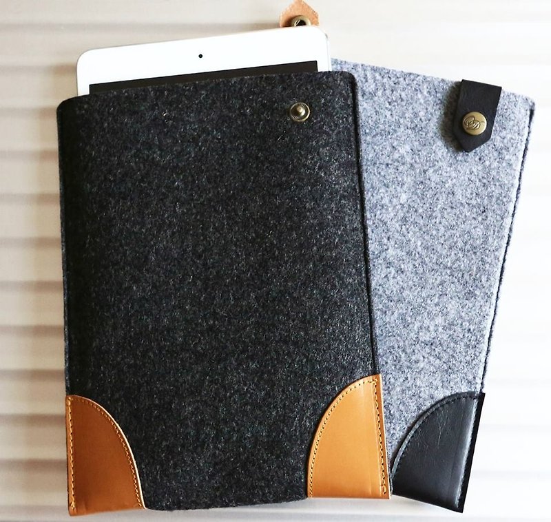 OVG wool felt protective cover for iPad mini 8 inches - Other - Wool Gray