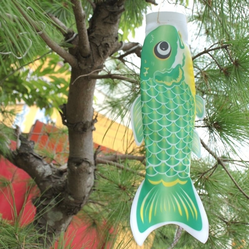 Taiwan Fish Flag 30 CM (Green) - ของวางตกแต่ง - วัสดุอื่นๆ สีเขียว