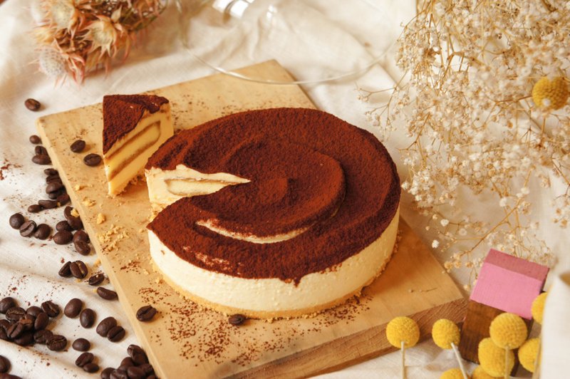 義式經典提拉米蘇 Tiramisu / 6 吋 - 鹹派/甜派 - 新鮮食材 多色