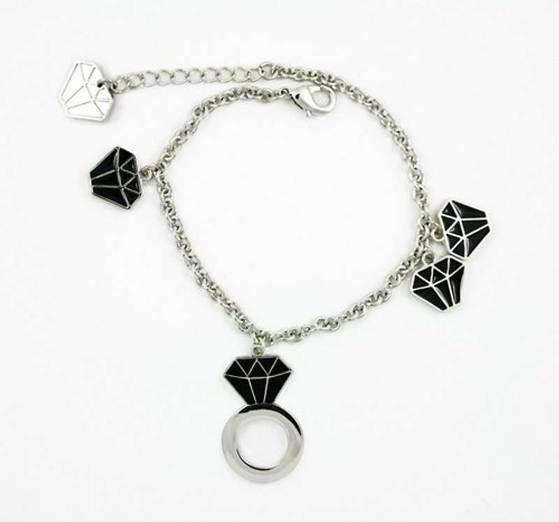 Fairy Tales Diamond Bracelet - Black Diamond (Valentines Day gifts) - yyogurt - Bracelets - Other Metals Black