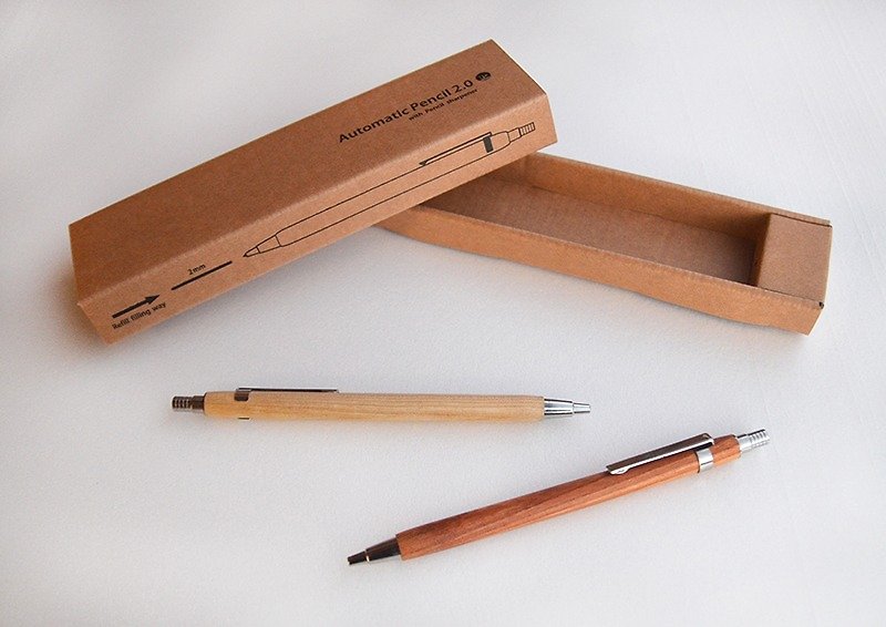 職人鉛筆2.0　工程筆、2.0筆芯、可加購客製雷刻 - 鉛芯筆 - 木頭 咖啡色