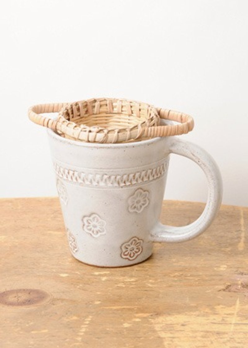 土木職人のフェアトレードフェアトレード - 竹で織った茶水切り - 急須・ティーカップ - 竹製 