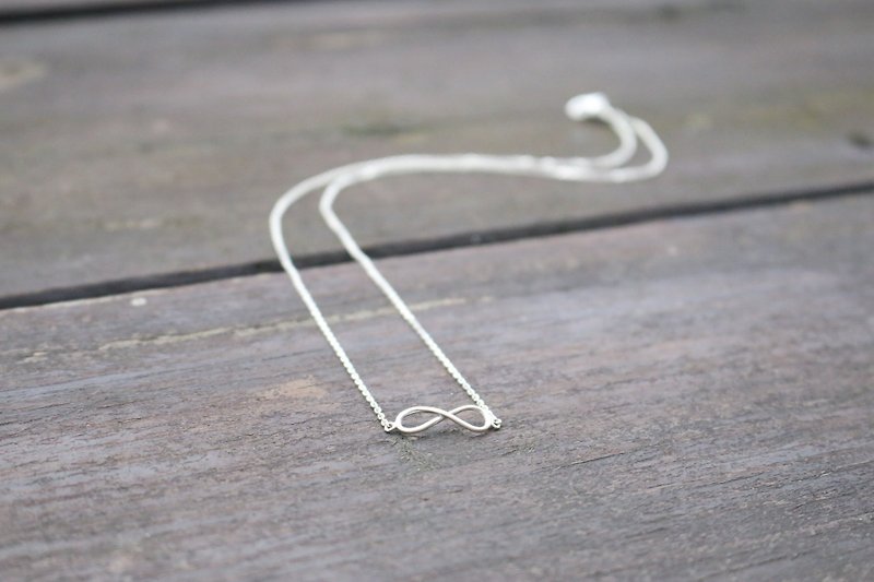 <☞ HAND IN HAND ☜> Silver - Unlimited ∞ sterling silver necklaces (0729) - Necklaces - Other Metals White