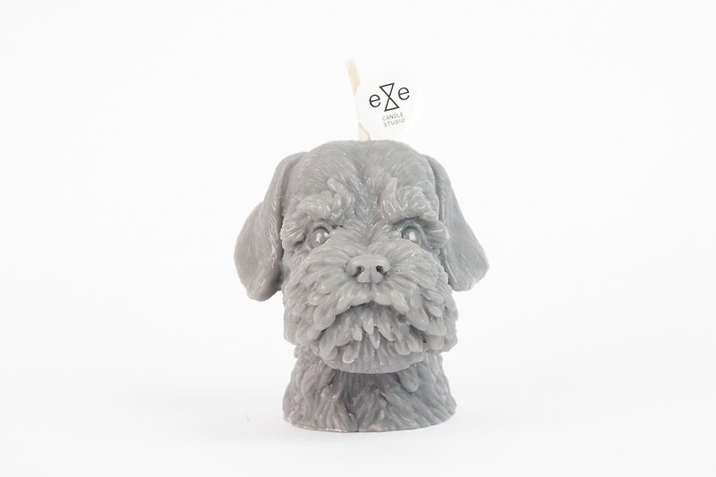Schnauzer candle - Candles & Candle Holders - Wax Gray