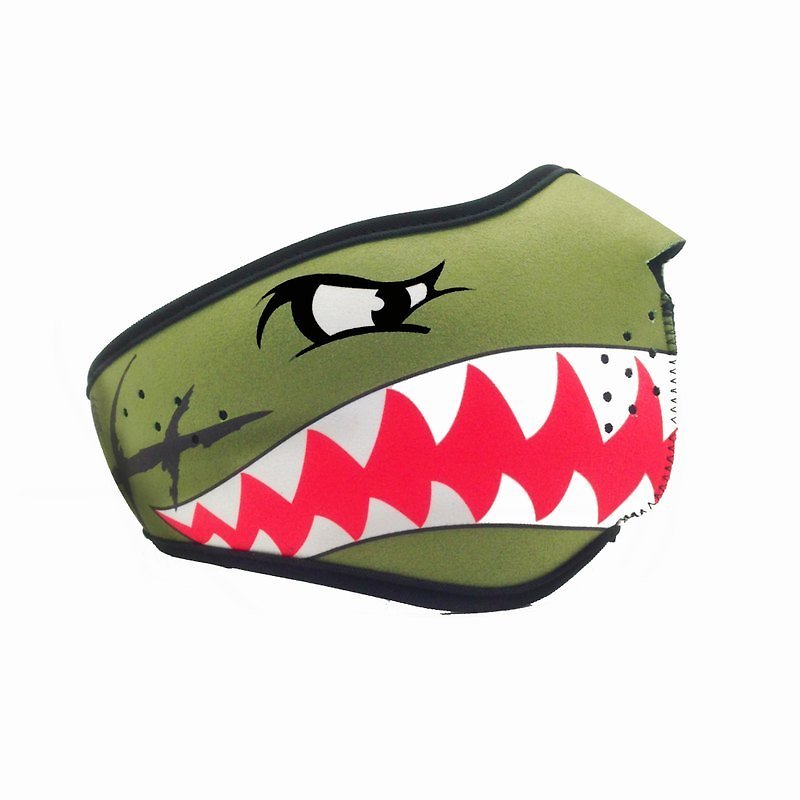 BLR Face Mask [ Green Shark ] - Eye Masks - Other Materials Green