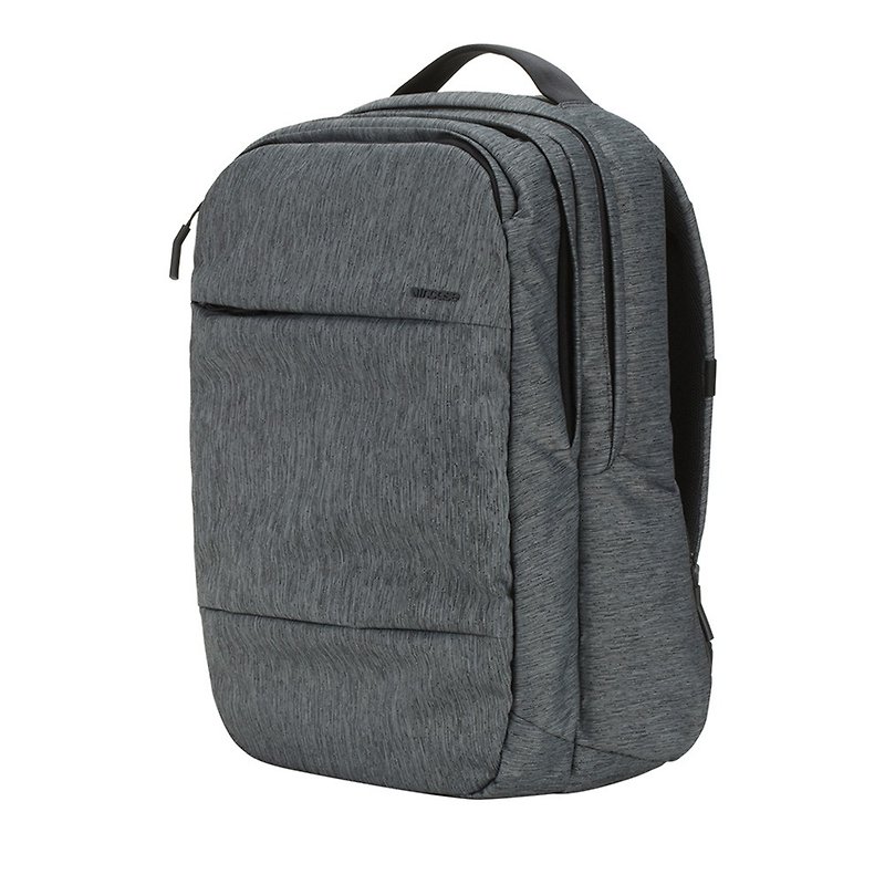 [INCASE] City Backpack 15吋 double-layer laptop backpack (hemp gray) - กระเป๋าเป้สะพายหลัง - วัสดุอื่นๆ สีเทา