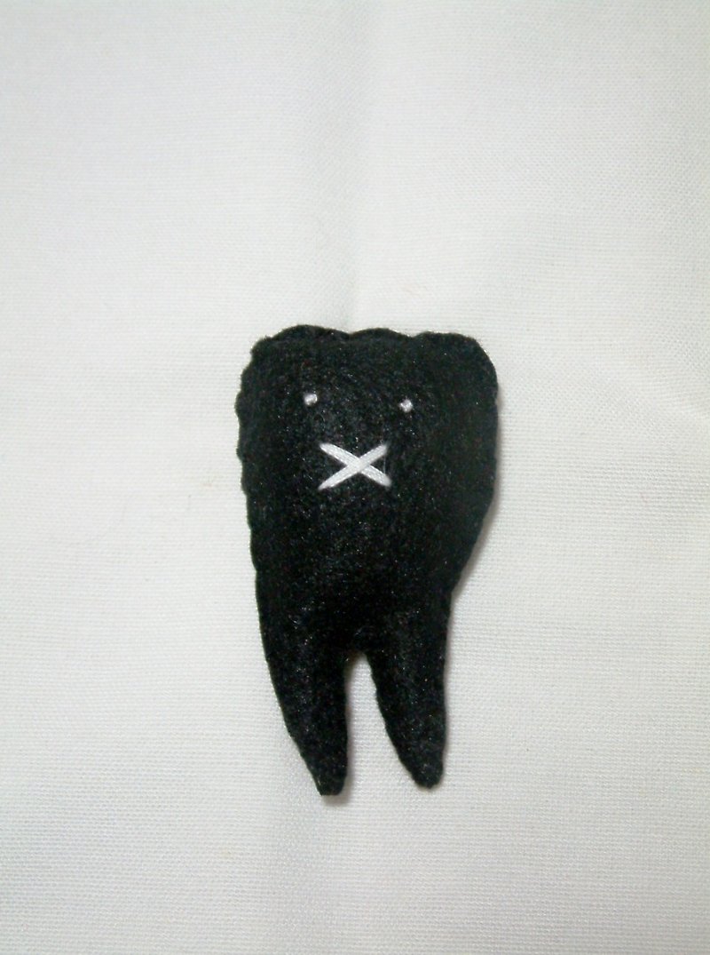 Tooth decay-black baby - พวงกุญแจ - วัสดุอื่นๆ สีดำ