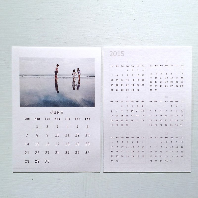 June 2015/06 try to sell limited edition calendar card - Cards & Postcards - Paper Multicolor