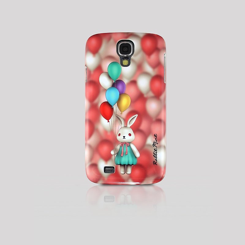 (Rabbit Mint) Mint Rabbit Phone Case - Bu Mali balloons Series Merry Boo - Samsung S4 (M0009) - เคส/ซองมือถือ - พลาสติก สีแดง