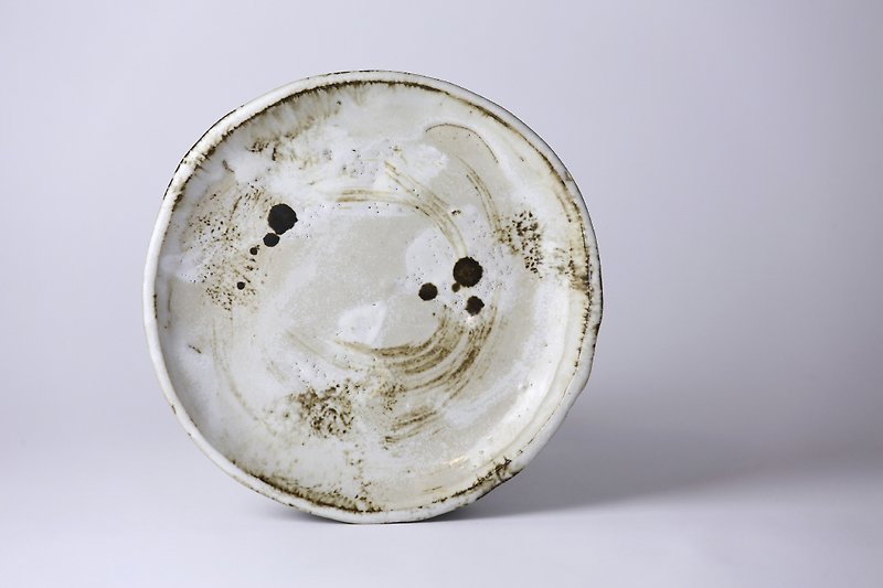 簡樸 簡樸手作陶瓷圓盤 - 花瓶/花器 - 其他材質 白色