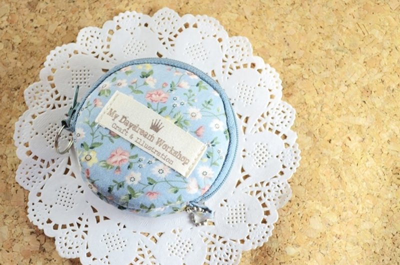 My Daydream Workshop 碎花可愛復古田園圓形散子包零錢包小收納包鎖匙包 - 零錢包/小錢包 - 其他材質 多色