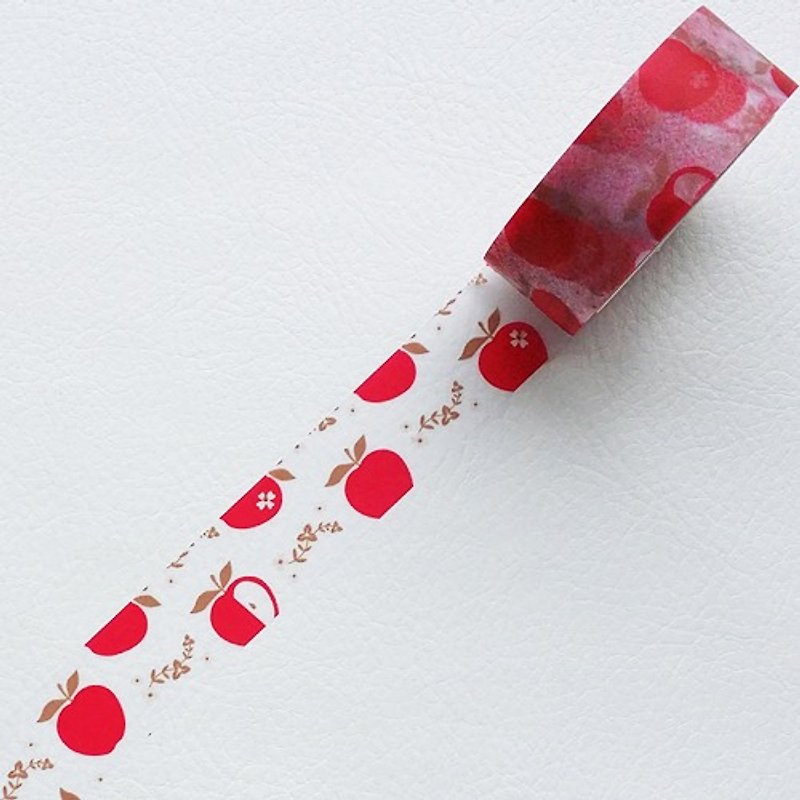 NICHIBAN Petit Joie Mending Tape Flower Tape (PJMD-15S012) - มาสกิ้งเทป - วัสดุอื่นๆ สีแดง