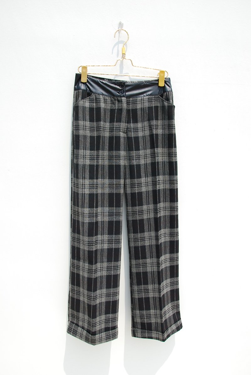Vintage Plaid pants - Women's Pants - Other Materials 
