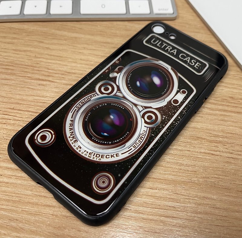iPhone / Samsung用カメラRolleiflex電話ケース - スマホケース - プラスチック ブラック