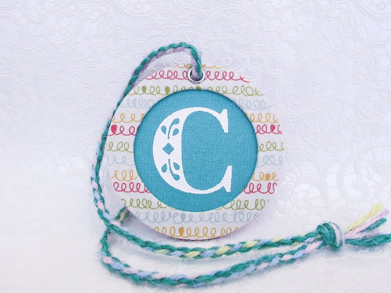 ::English Exercises:: Light Travel Handmade Round Tag Customized Limited Edition - Charms - Other Materials Blue