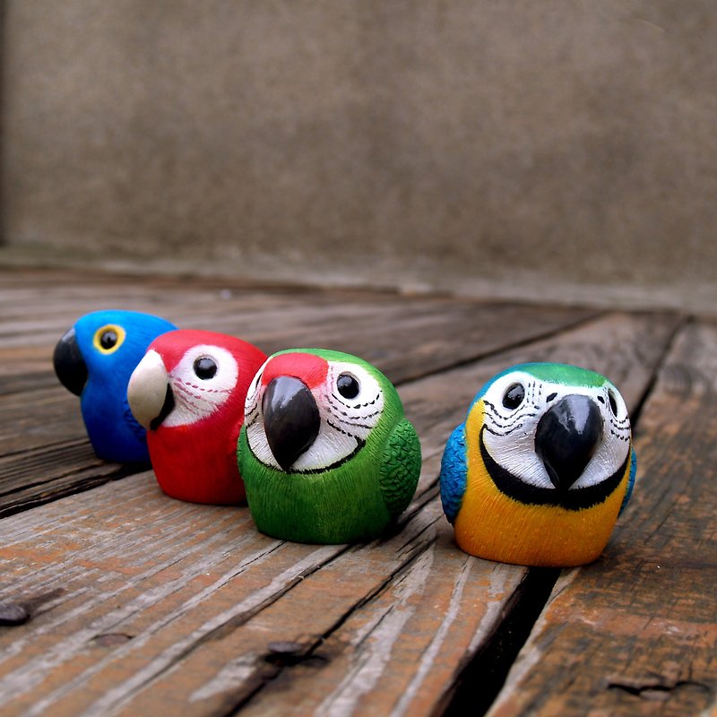 療癒圓滾滾系列-金剛鸚鵡Macaw - 擺飾/家飾品 - 塑膠 
