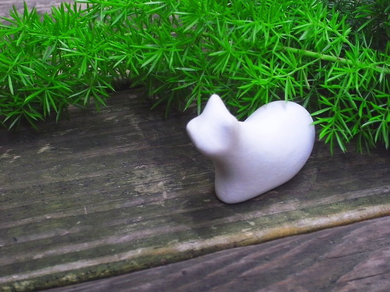 プローブの猫 - 花瓶・植木鉢 - その他の素材 ホワイト