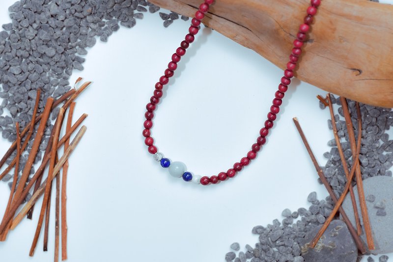Suddenly (108 bracelets/rosary series) rose rosewood--weiyi - Bracelets - Wood Purple