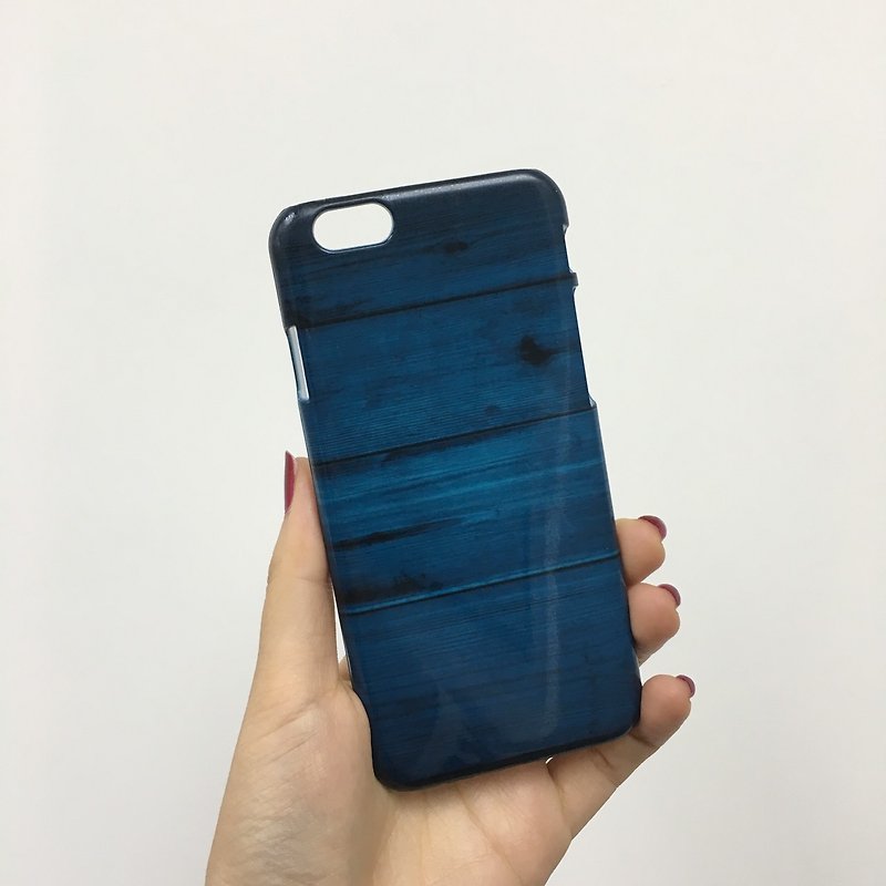 Wood blue navy timber wood 04 3D Full Wrap Phone Case, available for  iPhone 7, iPhone 7 Plus, iPhone 6s, iPhone 6s Plus, iPhone 5/5s, iPhone 5c, iPhone 4/4s, Samsung Galaxy S7, S7 Edge, S6 Edge Plus, S6, S6 Edge, S5 S4 S3  Samsung Galaxy Note 5, Note 4, N - อื่นๆ - พลาสติก 