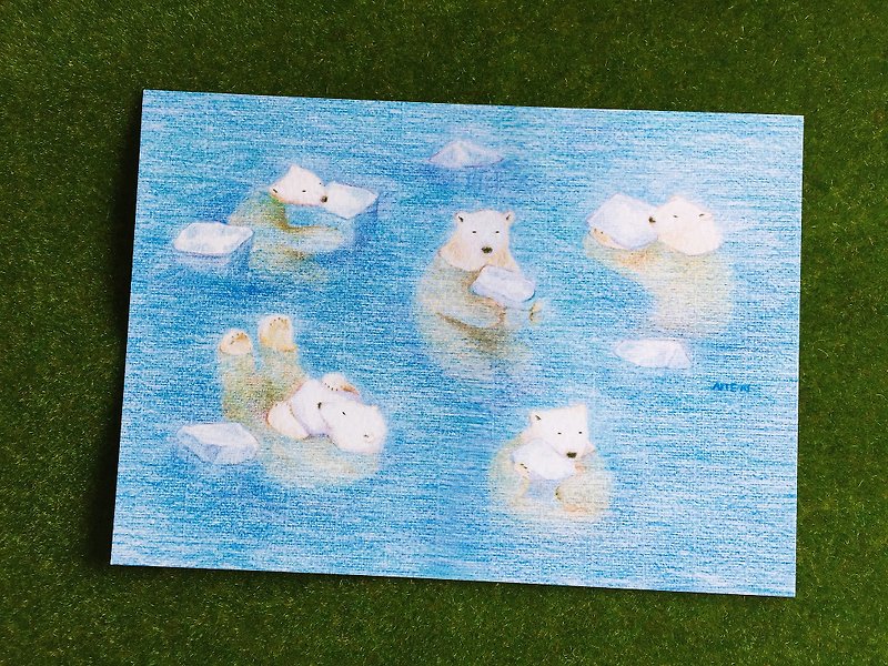polar bear- postcard - Cards & Postcards - Paper Blue